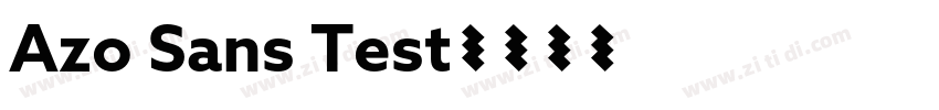 Azo Sans Test字体转换